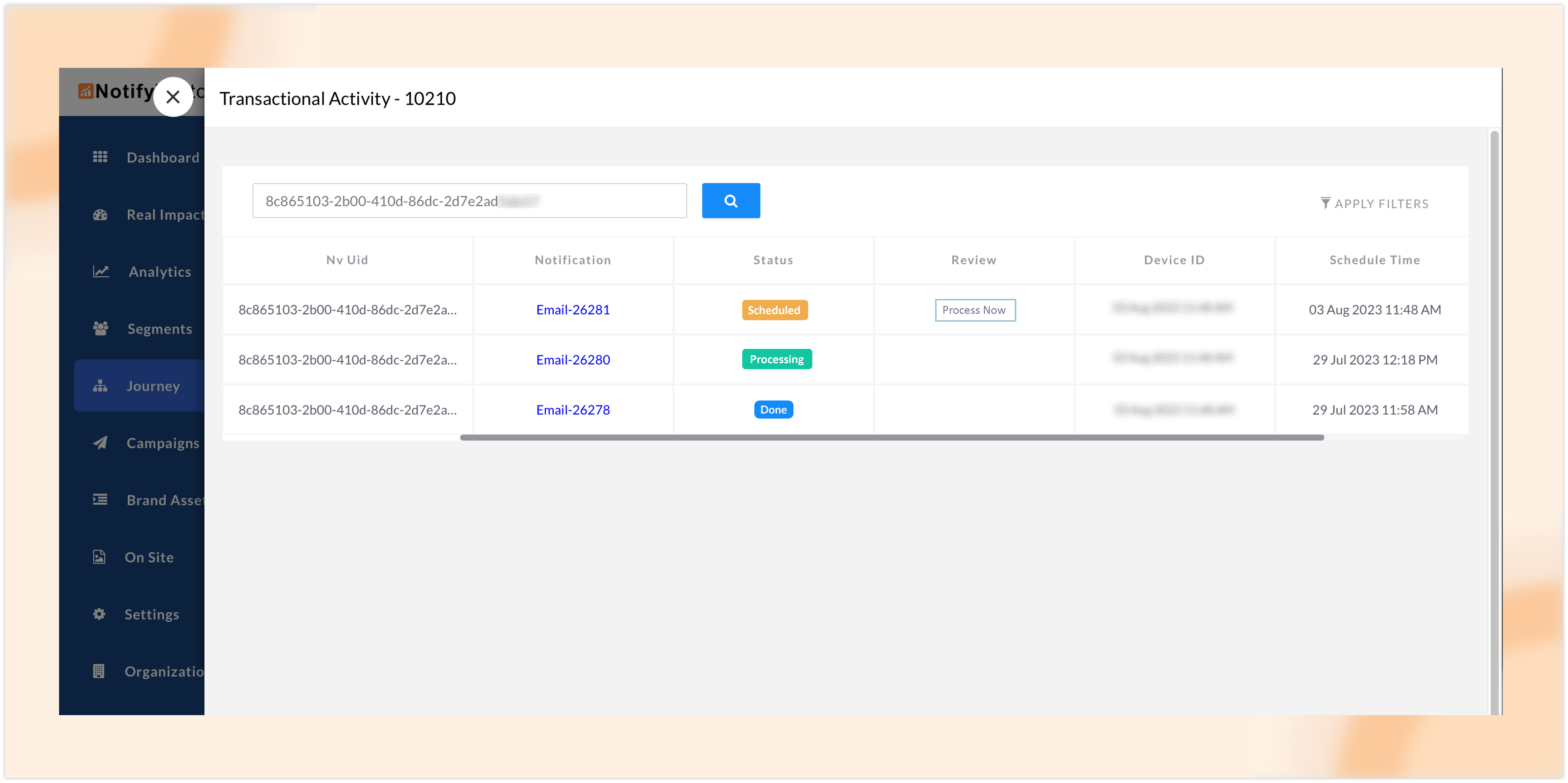 Seamless testing of your journey flows