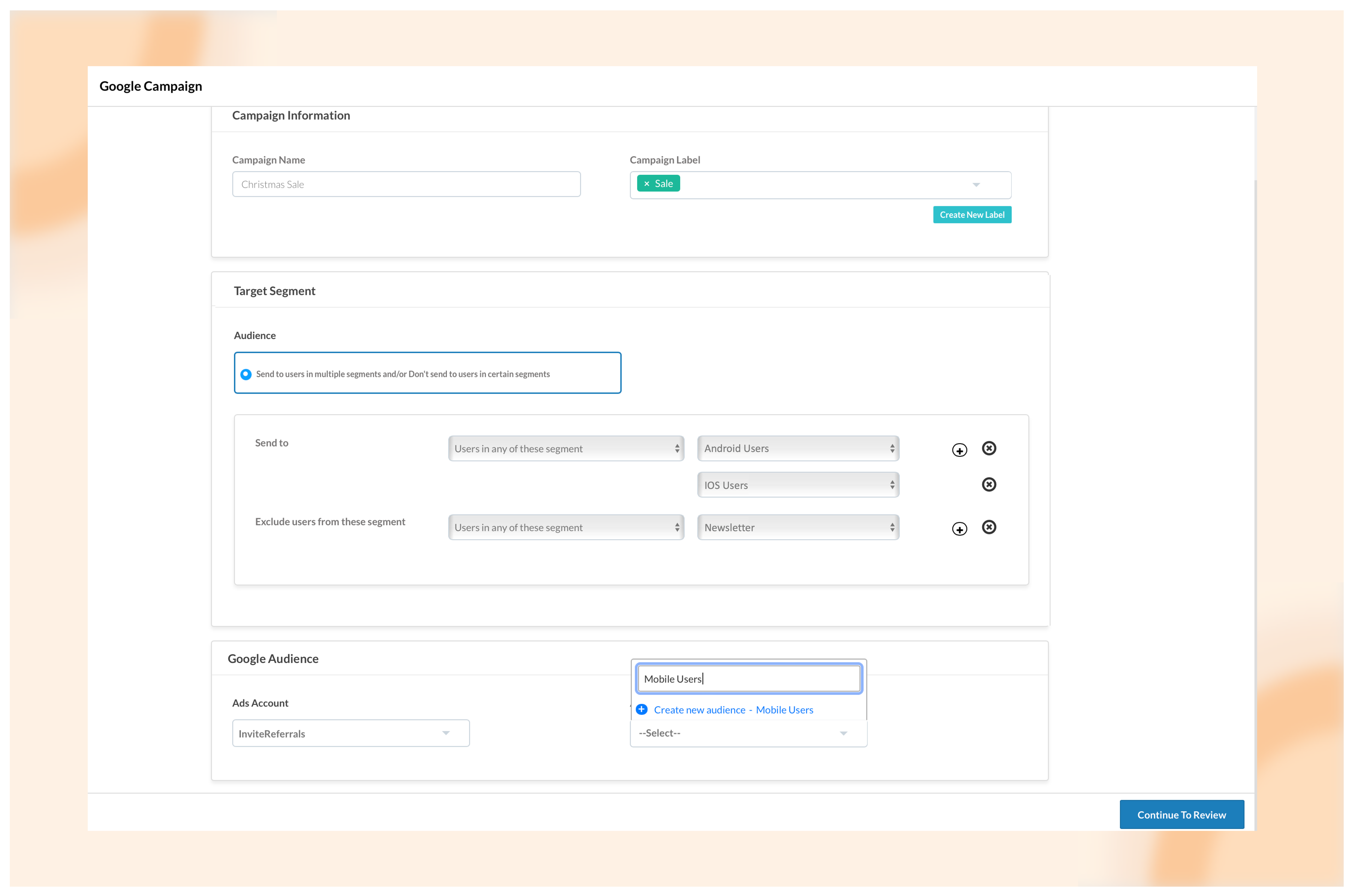 Sync your NotifyVisitors segments with Google Ads to display personalized ads