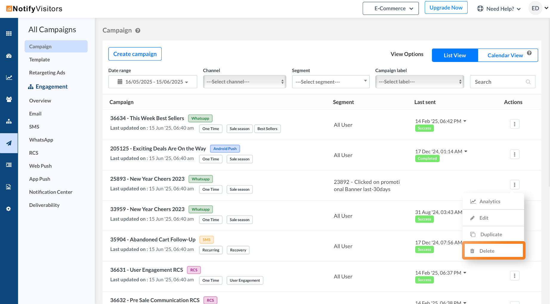 Archived campaigns – A smarter way to manage your campaign history