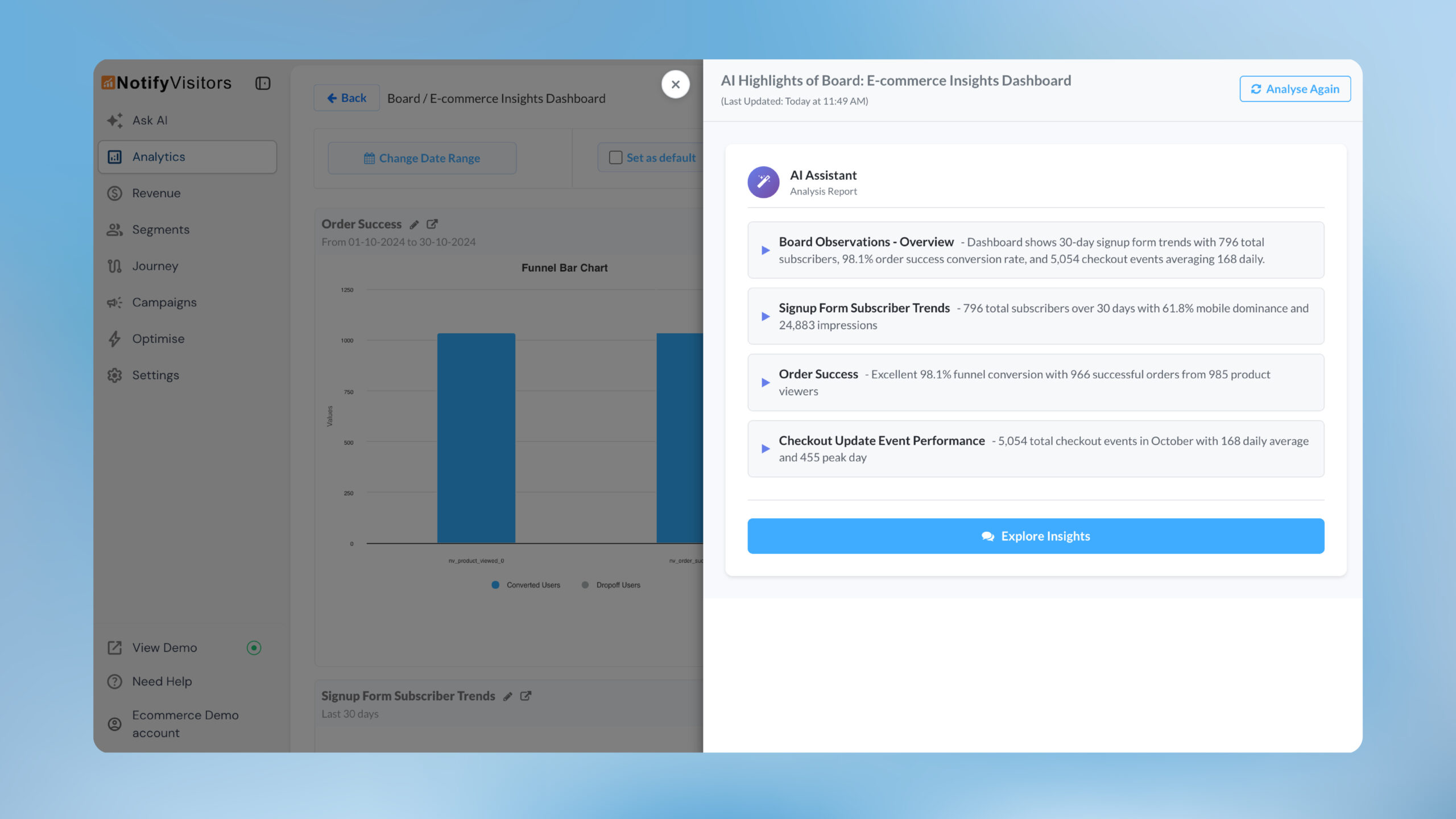 AI Highlights: automatic board summarization