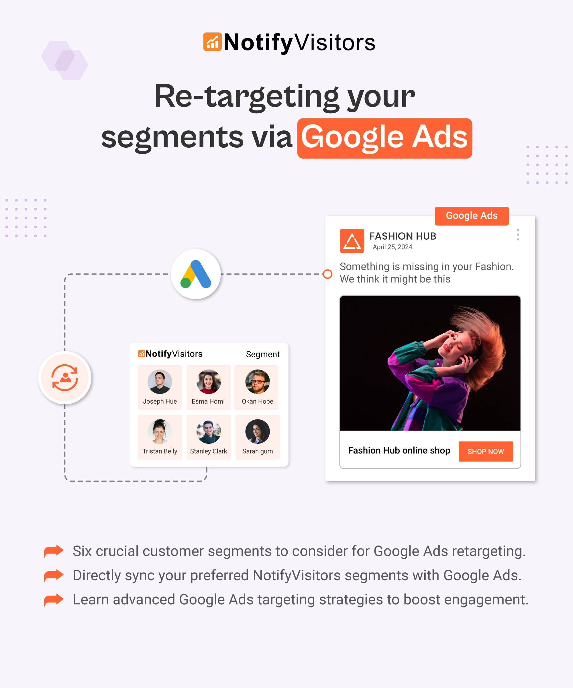 Re-targeting your segments via Google Ads
