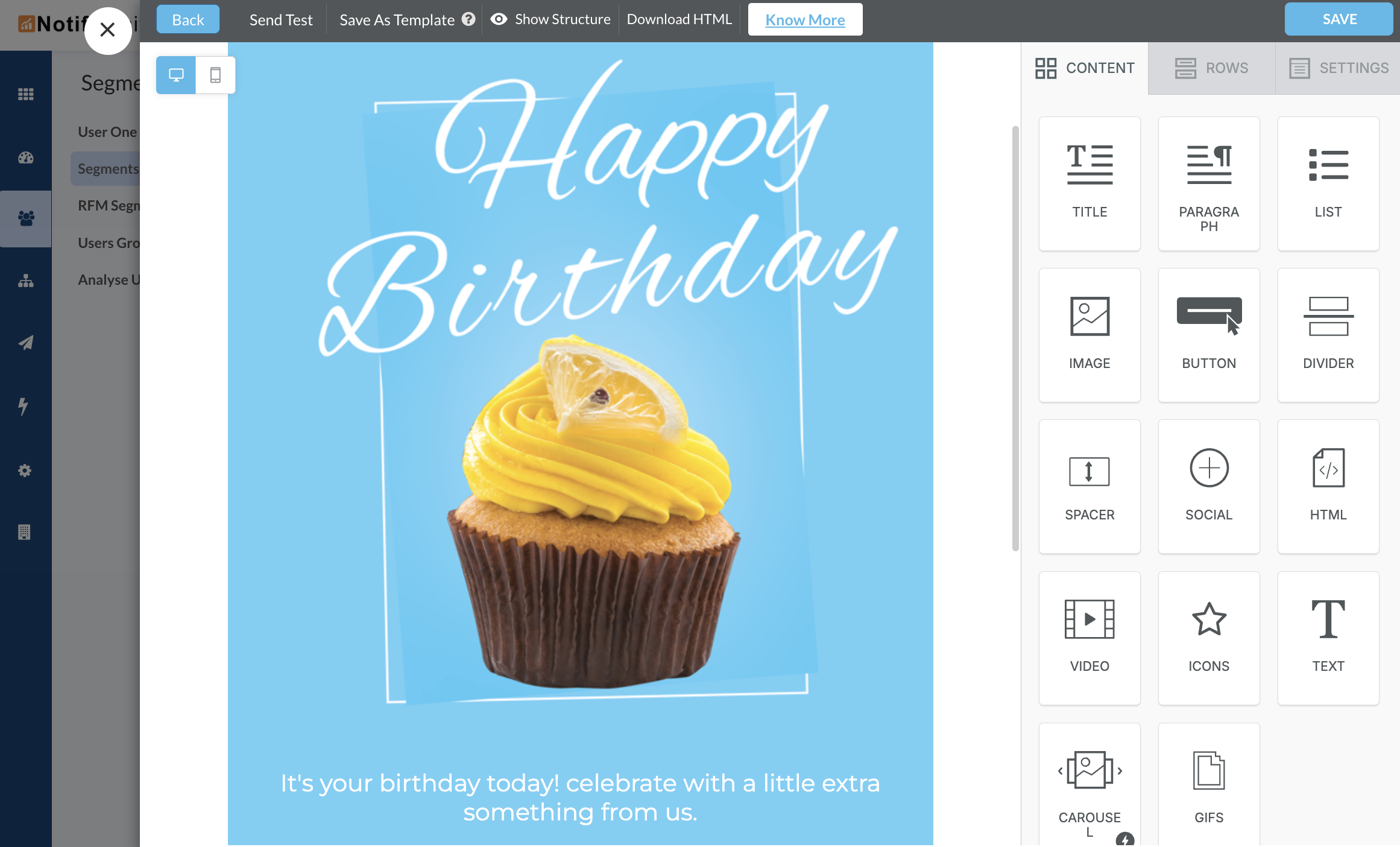 We suggest going with the drag-and-drop editor, as it includes ready-to-use birthday and anniversary templates